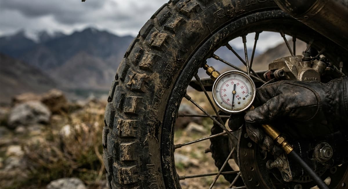 Adventure Motorcycle Tyre Pressure Guide | Off-Road Grip