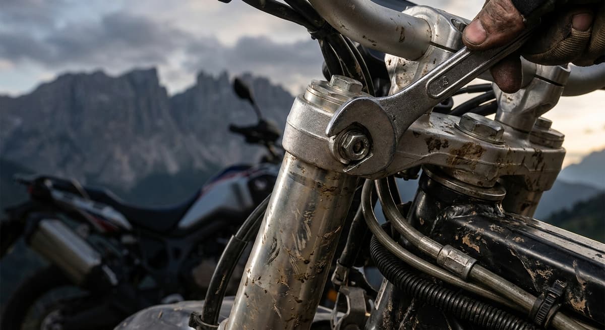 Diagnosing & Fixing Motorcycle Front-End Damage on the Trail