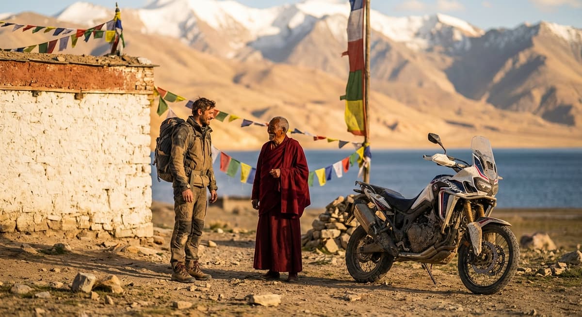 The Silence of Korzok Monastery: A Himalayan Sanctuary by Tso Moriri