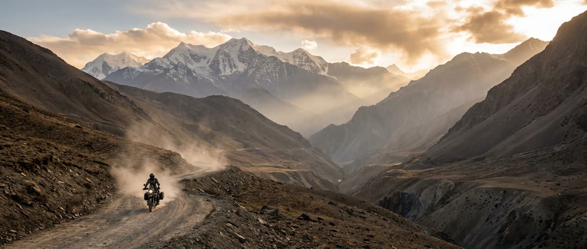 Mastering the Himalayas on a Lightweight Adventure Motorcycle